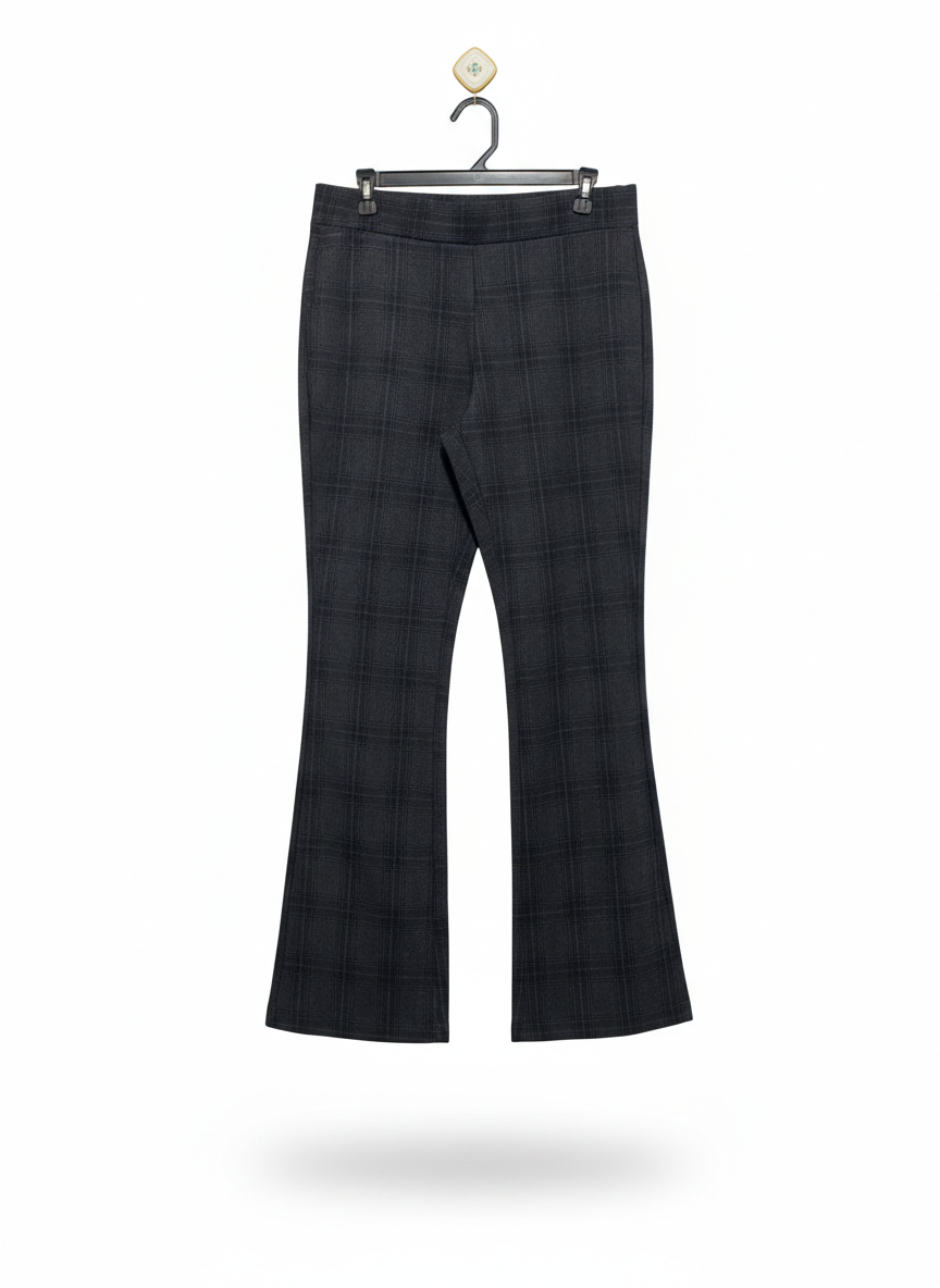 KAY UNGER |XL| WAIST 32| PONTE SLIM FLARED PANTS