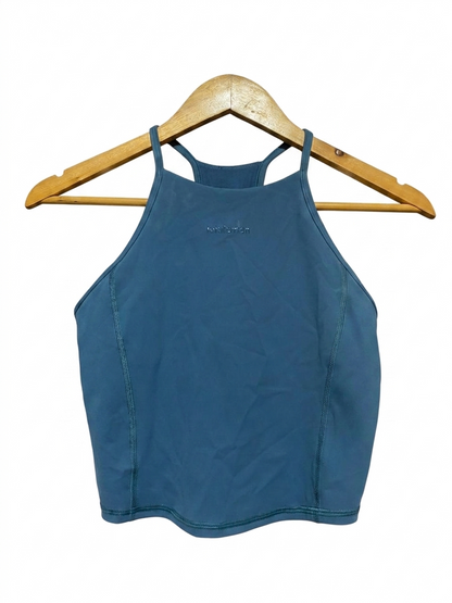 LULULEMON |S| BUST 13| CROP TANK TOP - TEAL BLUE ACTIVEWEAR