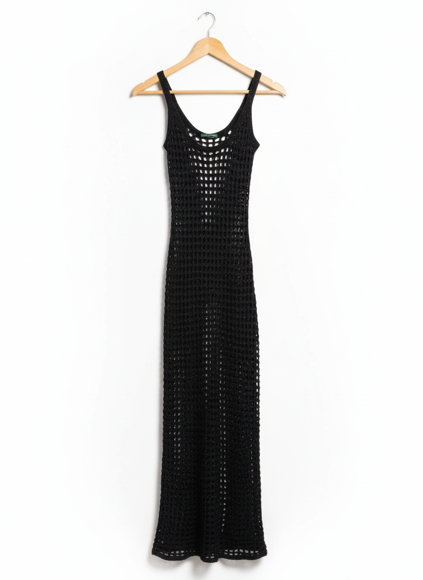 Wild Fable Women's Cutout Crochet Swim Cover Up Long Dress W-10.5 / L-54