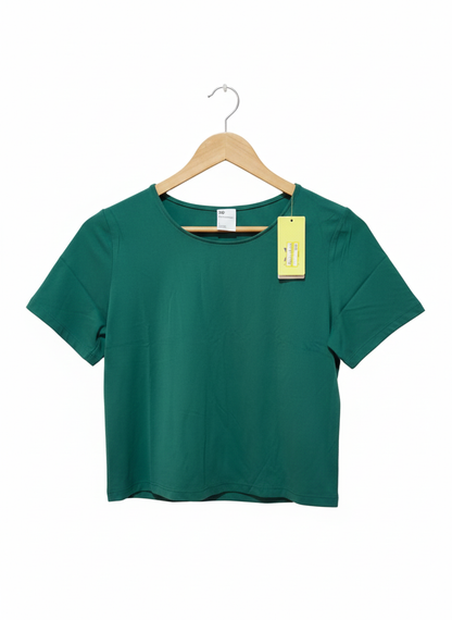 ALL IN MOTION|L|BUST 17.5|The Hightech Tapered T in Green