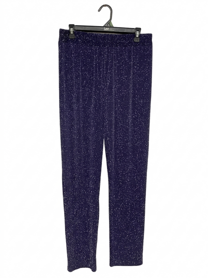 PEACOCHR | L| WAIST 32 | B9| PURPLE SHIMMER GLITTER KNIT TROUSERS