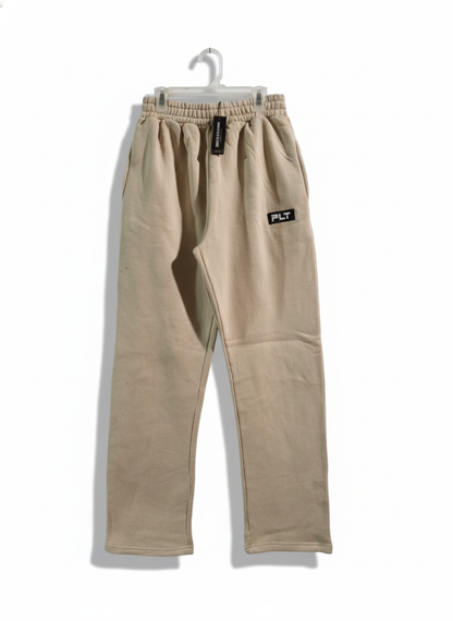 PRETTY LITTLE THING|S|WAIST 24| C8| BEIGE ELASTIC WAIST JOGGING PANTS