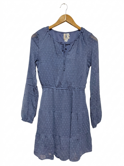 H&M |S| BUST 16| B24| PREMIUM SWISS DOT TIERED MINI DRESS