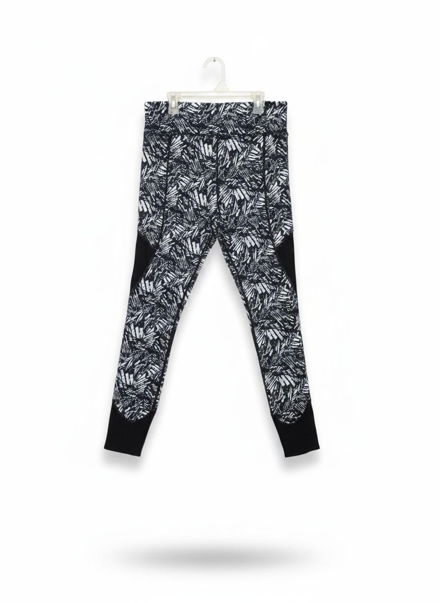 MOUNTAIN WAREHOUSE|L|WAIST 30|B12|Women's Black & White Patterned Leggings