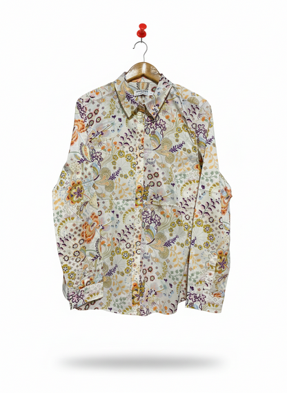 SPORTS CRAFT |L| BUST 21| LIBERTY COTTON PRINT SHIRT