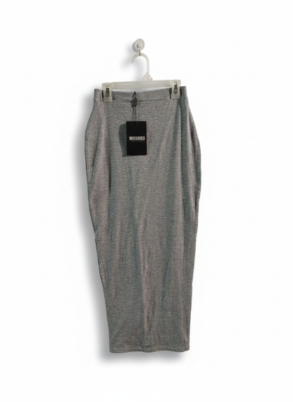 MISSGUIDED|XS|WAIST 22|GREY MODAL MIDI SLIM SKIRT