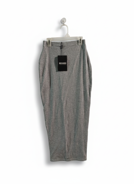 MISSGUIDED|XS|WAIST 22|GREY MODAL MIDI SLIM SKIRT