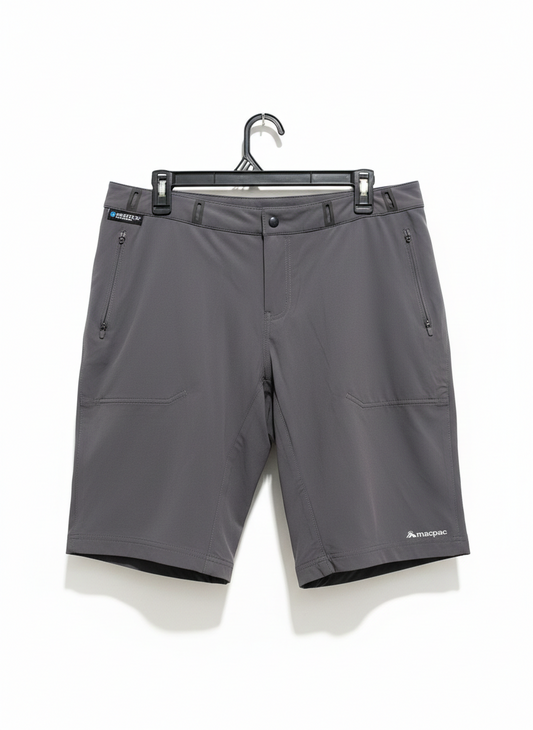 MACPAC |XL| WAIST 36| CHARCOAL GREY PERFORMANCE ADVENTURE SHORTS