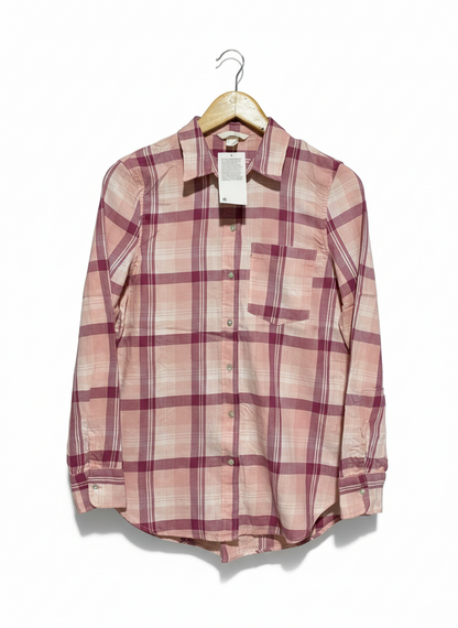 H&M |M| BUST 19| PINK AND WHITE STRIPED OVERSIZED SHIRT