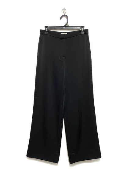 H&M |L| WAIST 30| CLASSIC BLACK WIDE-LEG TROUSERS