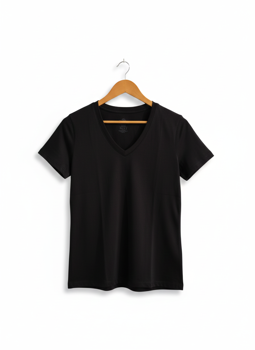 CHAMPION|L|BUST 17|BLACK SHORT SLEEVE T-SHIRT