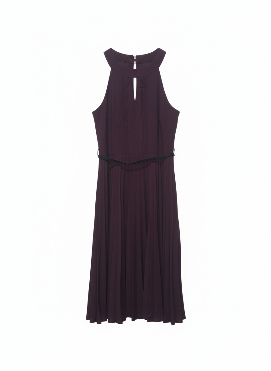 F&F Pleated Halter Neck Dress