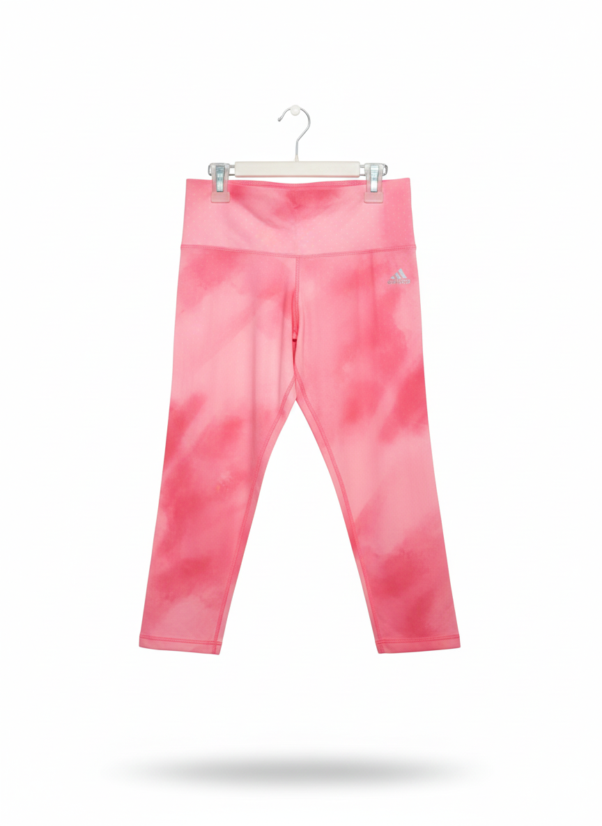 ADIDAS|S|WAIST 26| SPORTSWEAR Future Icons Allover Print Cotton 7/8 Leggings