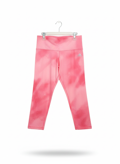 ADIDAS|S|WAIST 26| SPORTSWEAR Future Icons Allover Print Cotton 7/8 Leggings