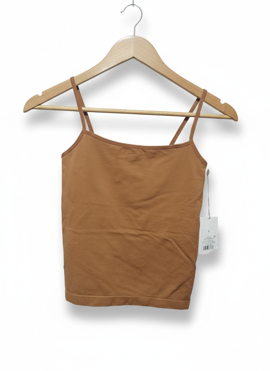 A NEW DAY|S|BUST 12.5|Brown Spaghetti Strap Cami Top