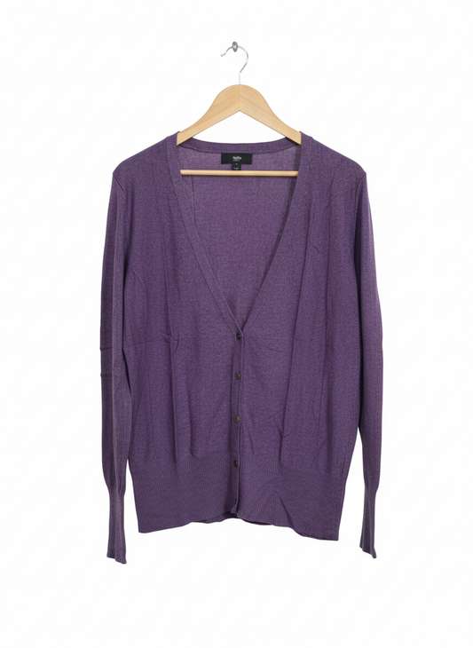 Mossimo Supply Co Target Cardigan Button Up Sweater Purple New With Tags C-20/ L-27