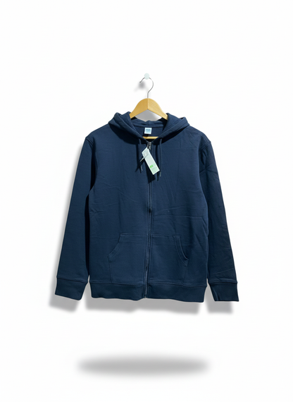 ANKO|M|BUST 20| NAVY BLUE FULL ZIPPER HOODIE