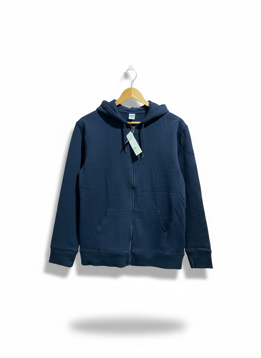 ANKO|M|BUST 20| NAVY BLUE FULL ZIPPER HOODIE