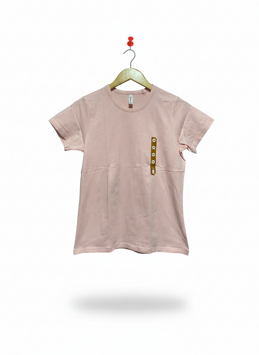 & ME |M| BUST 23| C1|  CLASSIC SOFT PINK CREW NECK COTTON T SHIRT