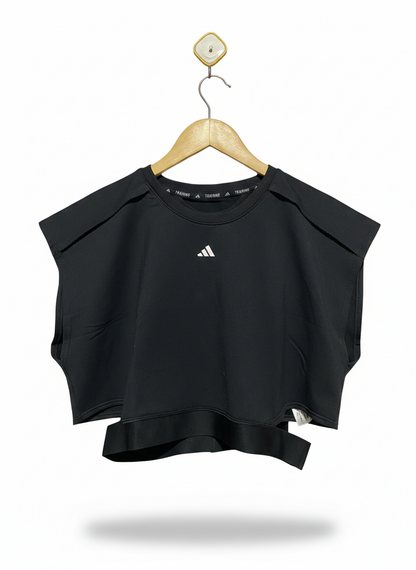 ADIDAS |M| BUST 20| PERFORMANCE BLACK CROPPED TRAINING TOP - SLEEVELESS ACTIVEWEAR