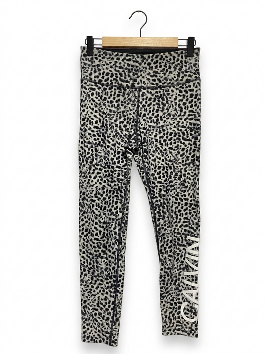CALVIN KLEIN |S| WAIST 26| B24| PREMIUM LEOPARD PRINT ACTIVEWEAR LEGGINGS - HIGH-PERFORMANCE TRAINING TIGHTS