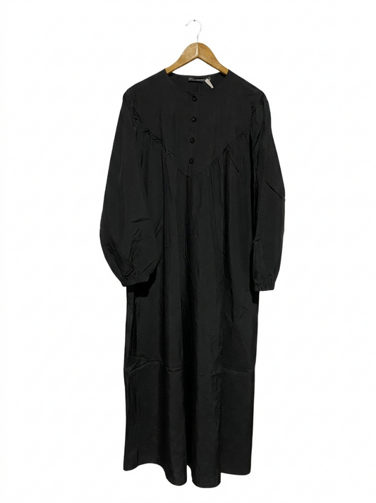 ZANZED |M| BUST 23| BLACK BUTTON-FRONT MAXI DRESS