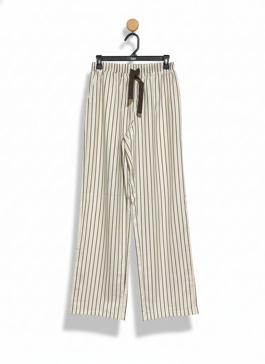 WHITE FOX |XS| WAIST 26| STRIPED ELASTIC WAIST LOUNGE PANTS