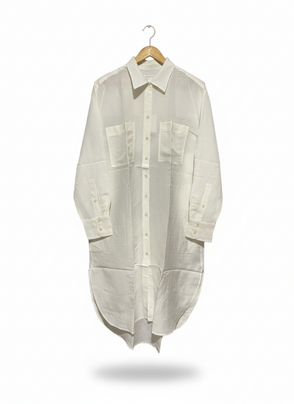 TRENERY |XL| BUST 23| WHITE OVERSIZED SHIRT DRESS