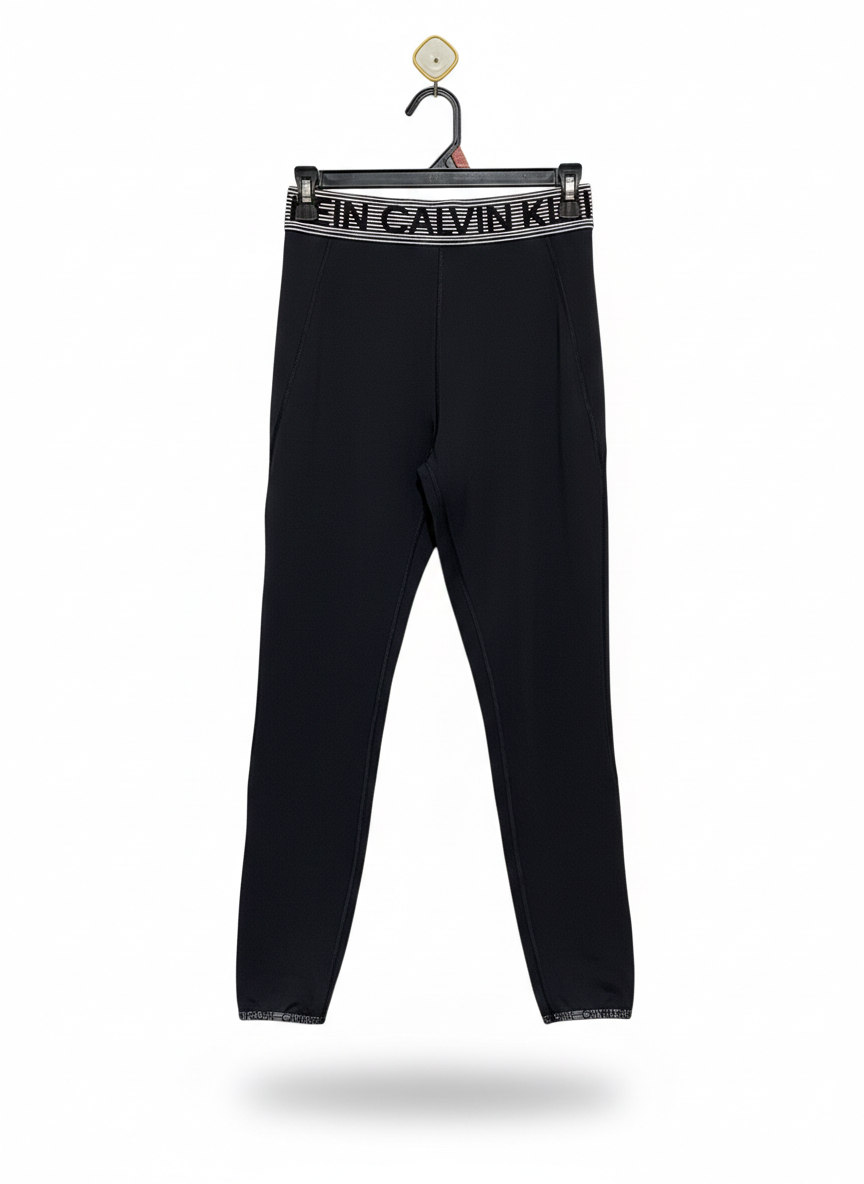 CALVIN KLEIN |S| WAIST 26| PERFORMANCE LEGGINGS / LOGO WAISTBAND PANTS