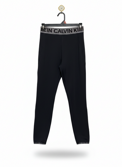 CALVIN KLEIN |S| WAIST 26| PERFORMANCE LEGGINGS / LOGO WAISTBAND PANTS
