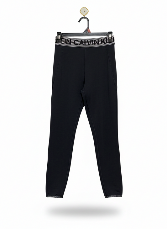 CALVIN KLEIN |S| WAIST 26| PERFORMANCE LEGGINGS / LOGO WAISTBAND PANTS