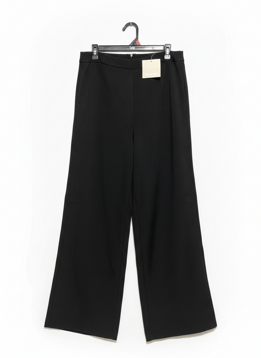 SHOWPO |XL| WAIST 32| C8| BLACK WIDE-LEG TROUSERS