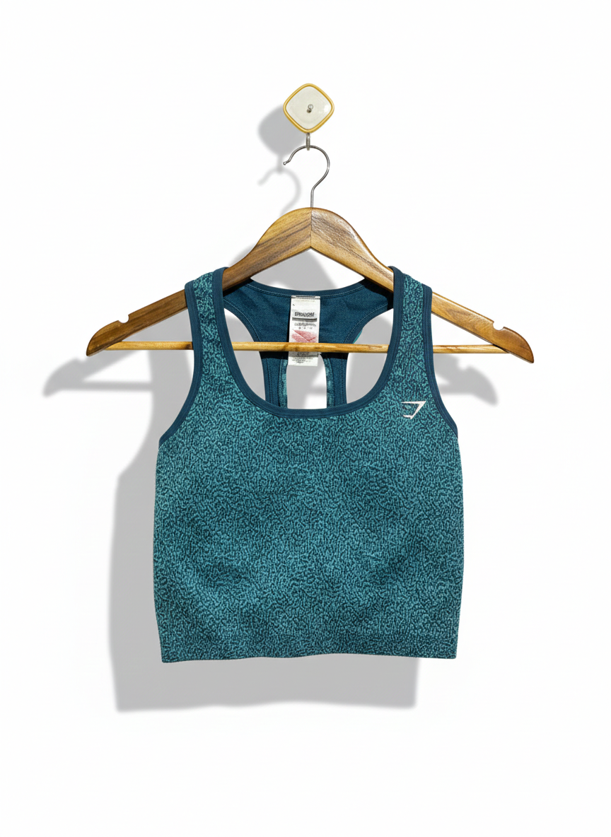 GYMSHARK |S| BUST 12| ADAPT ANIMAL SEAMLESS CROP TANK