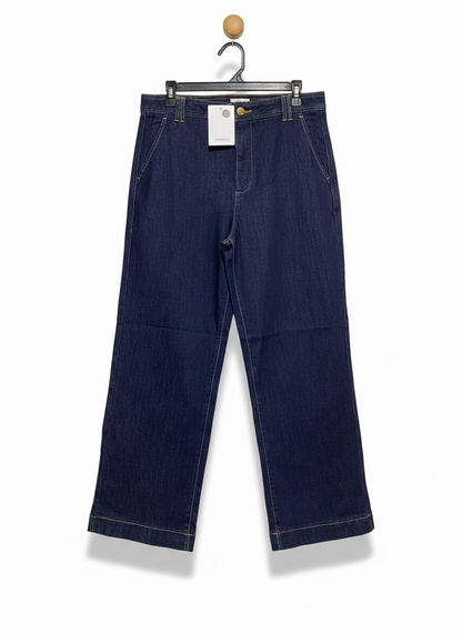 SUSSAN |XL| WAIST 33|B14|WOMEN’S HIGH-WAISTED WIDE-LEG JEANS - PREMIUM DARK INDIGO WASH