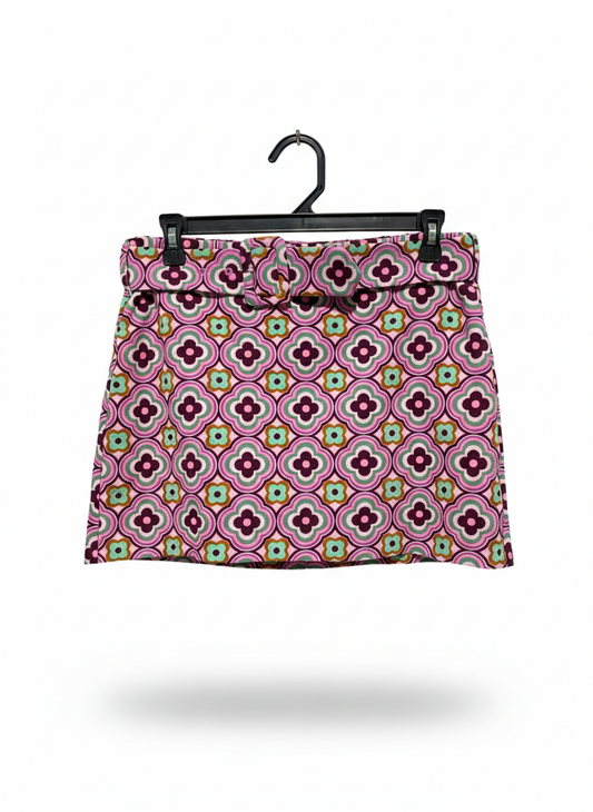 ZARA |L| WAIST 30| RETRO GEOMETRIC PRINT MINI SKIRT