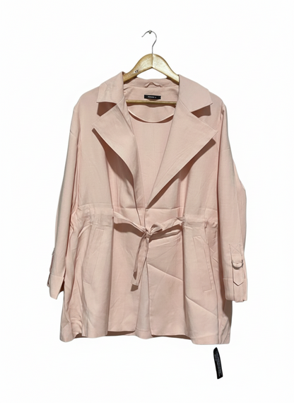 STYLE NUMBER |XL| BUST 25| Forever 21 Pale Pink Drape Trench Coat