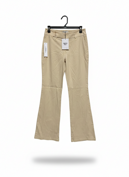 PRINCESS POLLY |M| WAIST 28| C7|  PRINCESS POLLY BEIGE FLARE TROUSERS