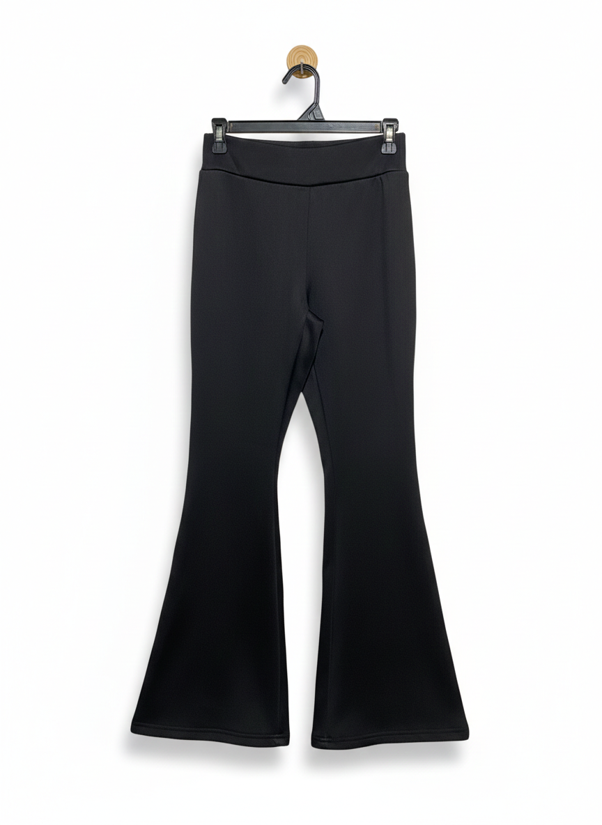 SHEIN |S| WAIST 26| WOMEN’S HIGH-WAISTED WIDE-FLARE LEGGINGS - DRAMATIC BELL BOTTOM
