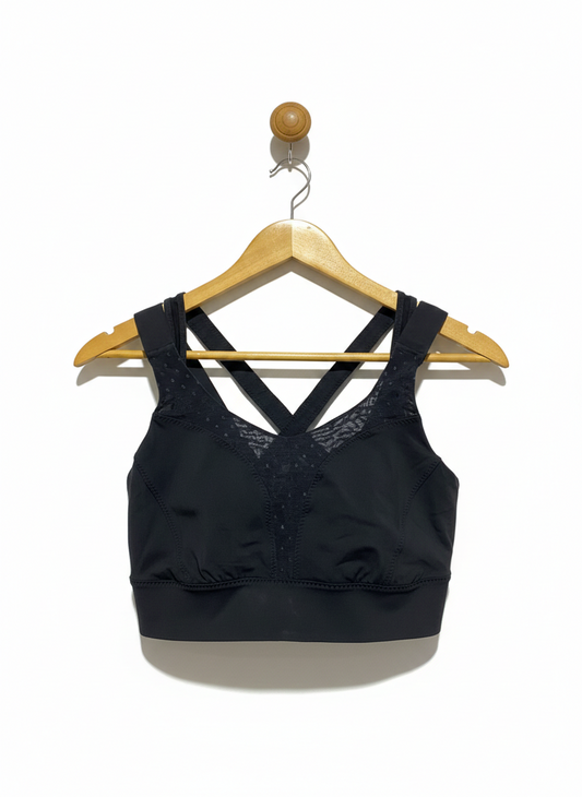 LULULEMON |M| BUST 15| Barry's Black Dart Bra