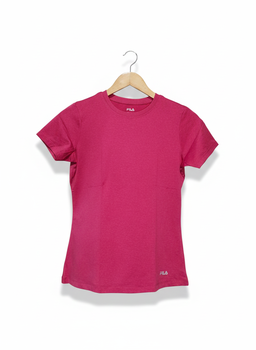 FILA |S/M|BUST 17|WOMEN'S PINK ATHLETIC T-SHIRT
