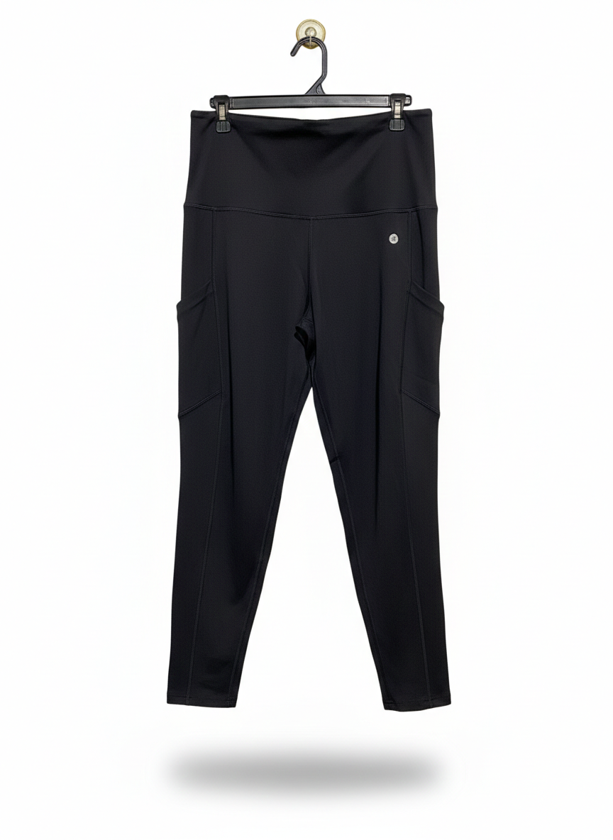 ACTIVE TRUTH |XXL| WAIST 36| HIGH-WAISTED BLACK PERFORMANCE LEGGINGS