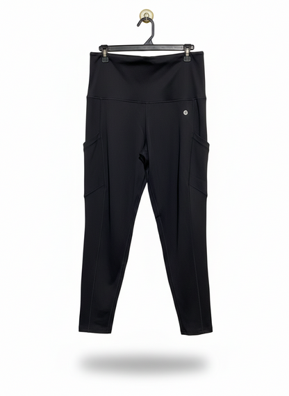 ACTIVE TRUTH |XXL| WAIST 36| HIGH-WAISTED BLACK PERFORMANCE LEGGINGS