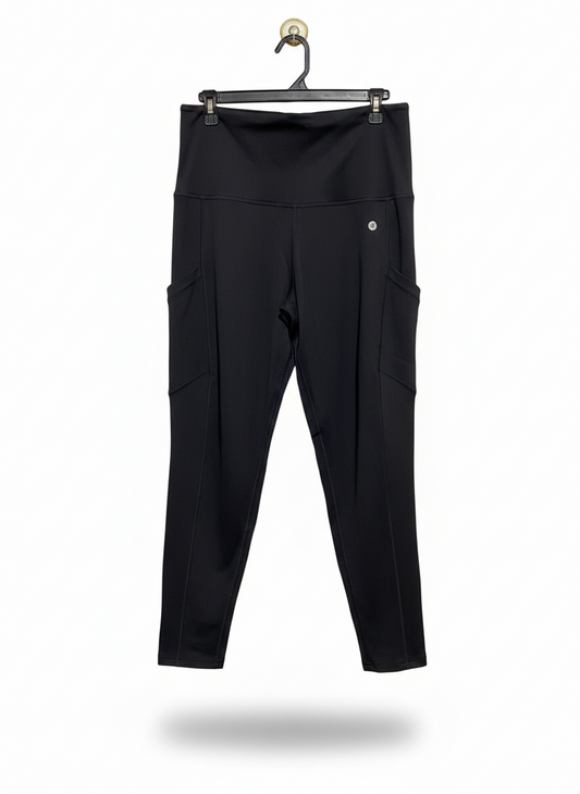 ACTIVE TRUTH |XXL| WAIST 36| HIGH-WAISTED BLACK PERFORMANCE LEGGINGS