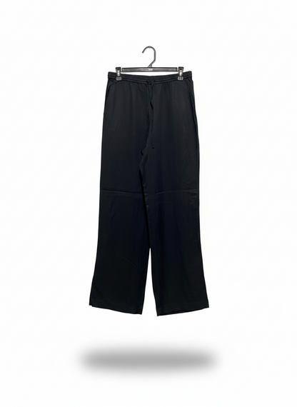 EFFORTLESS NOIR WIDE-LEG LOUNGE PANTS |L| WAIST 30|