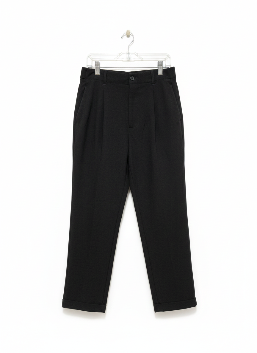 ZARA WOMAN |XS| WAIST 24| Relaxed Fit Trousers with Drawstring and Cuffs