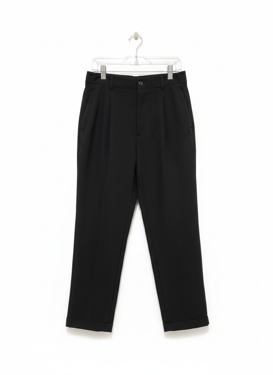 ZARA WOMAN |XS| WAIST 24| Relaxed Fit Trousers with Drawstring and Cuffs