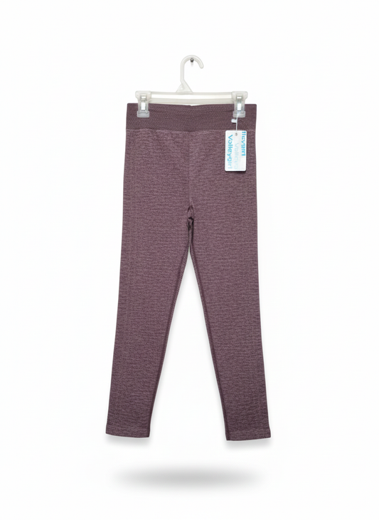 VALLEY GIRL|M|WAIST 24|Purple Seamless Knit Leggings