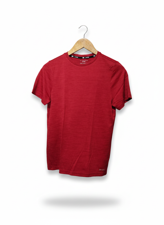 TEK GEAR |M/L|BUST 17|RED HEATHERED ATHLETIC T-SHIRT