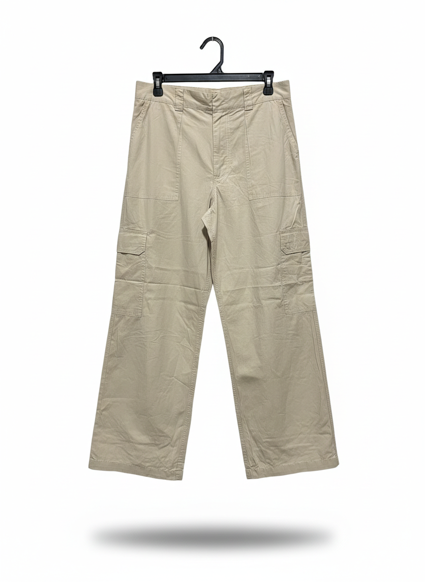 COTTON ON |L| WAIST 30| UTILITY CHIC BEIGE CARGO TROUSERS