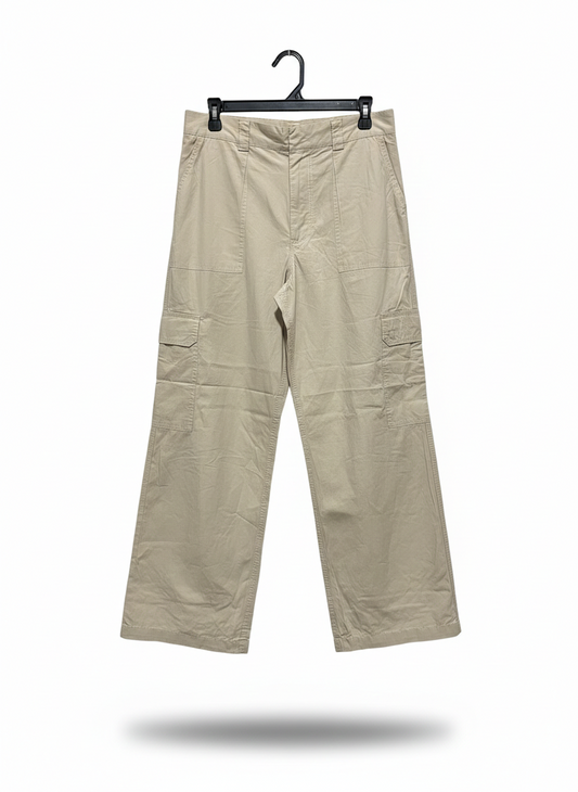 COTTON ON |L| WAIST 30| C7| UTILITY CHIC BEIGE CARGO TROUSERS